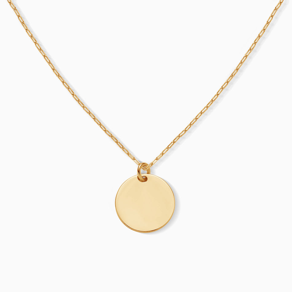 Basic Coin Pendant Necklace