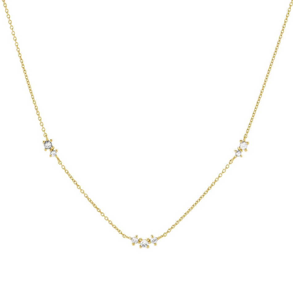 Floating Zircon Necklace
