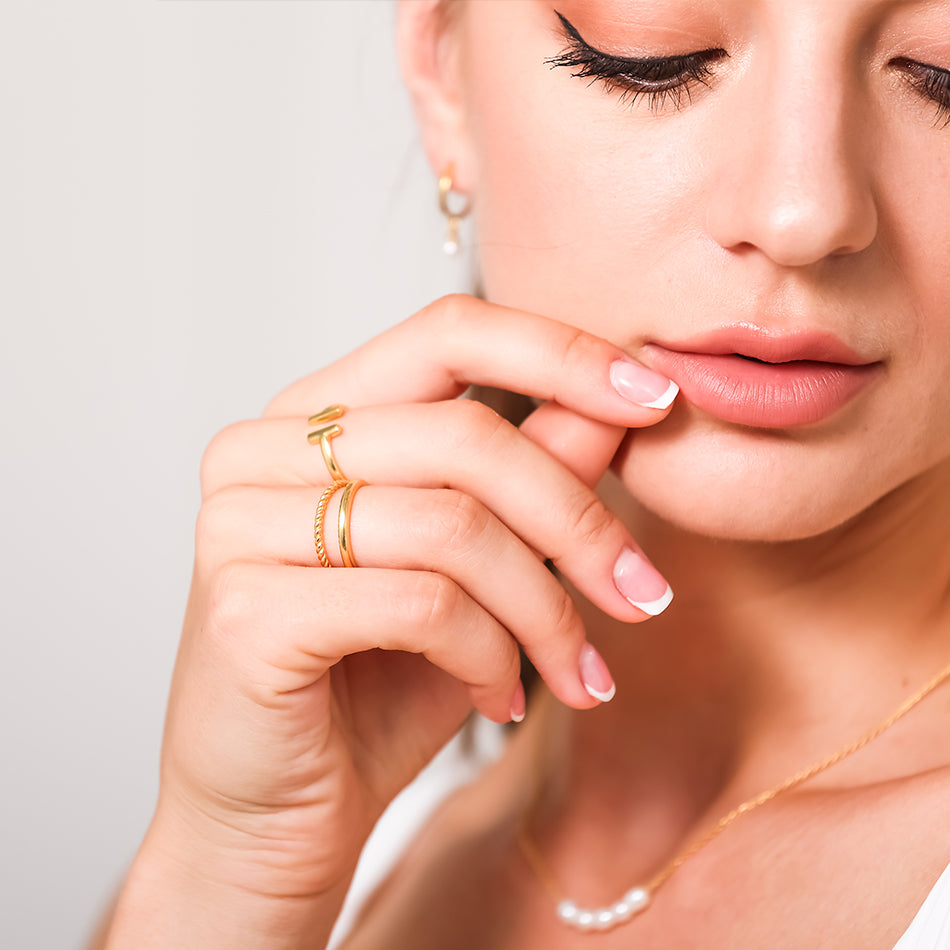 Gold Vermeil Forever Opening Ring