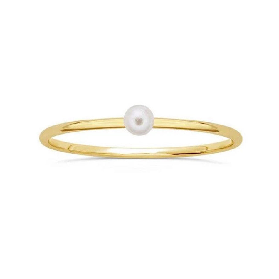 Pearl Engagement Ring