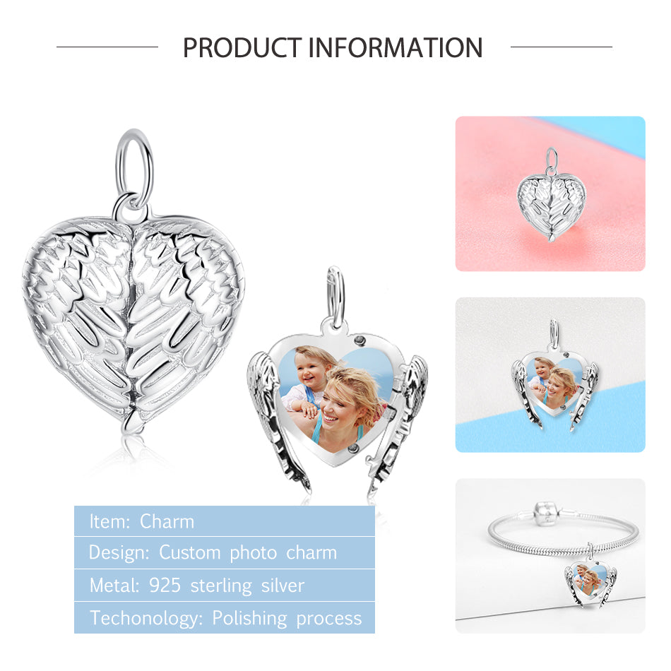 Romantic Angel Wings Custom Necklace