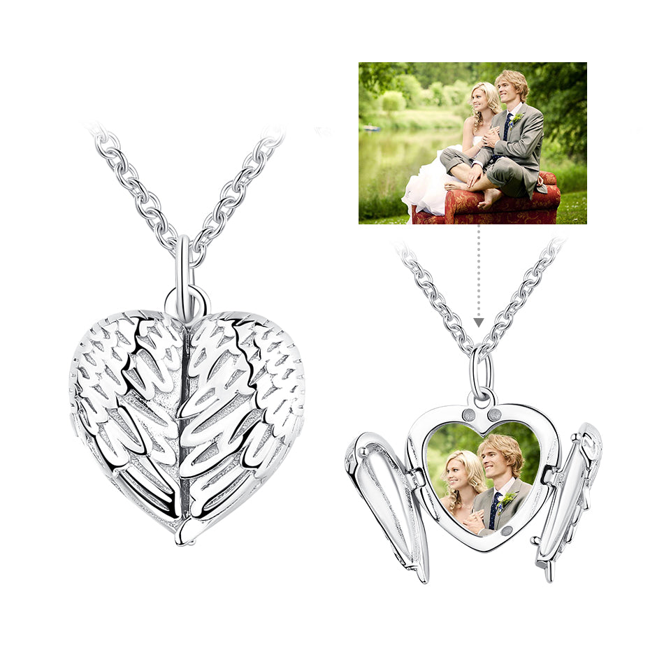 Romantic Angel Wings Custom Necklace