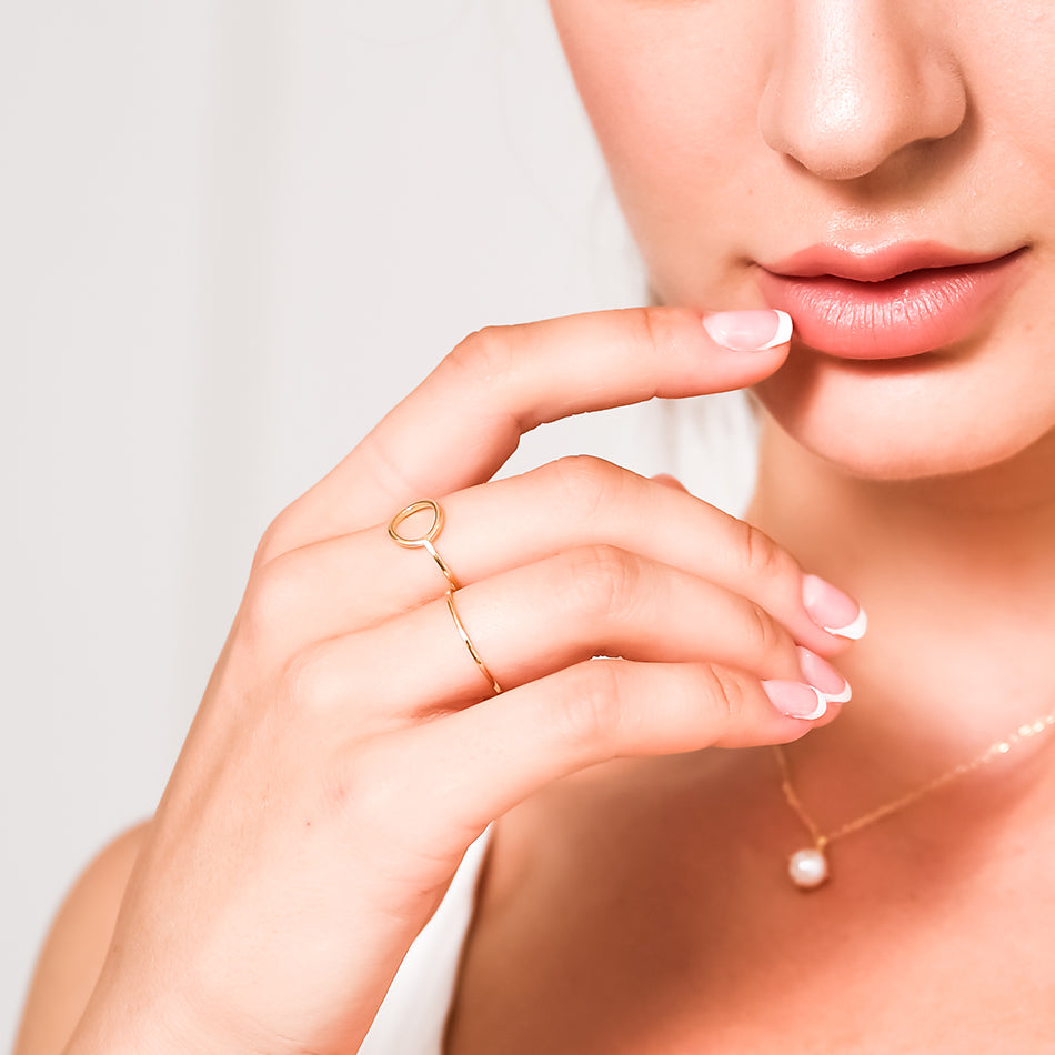 Gold Vermeil Perfect Forever Circle Ring