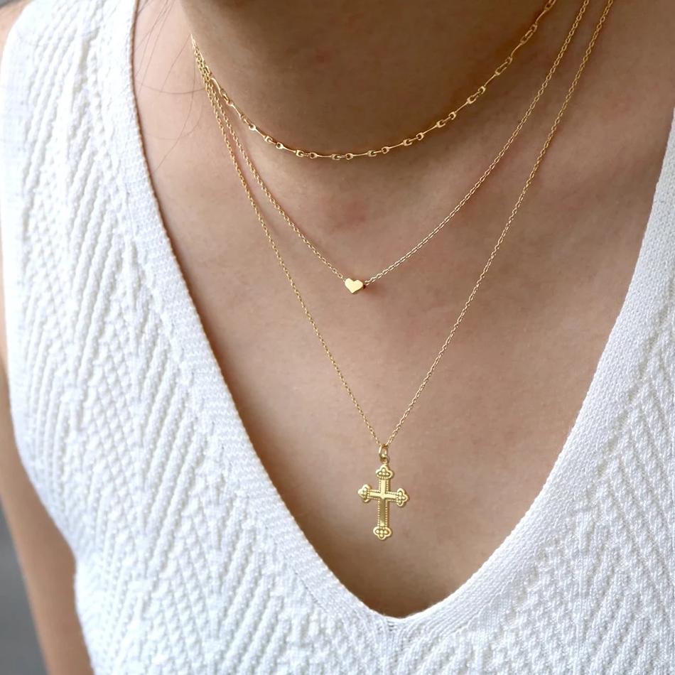 Gold Vermeil Heart Pendant Necklace