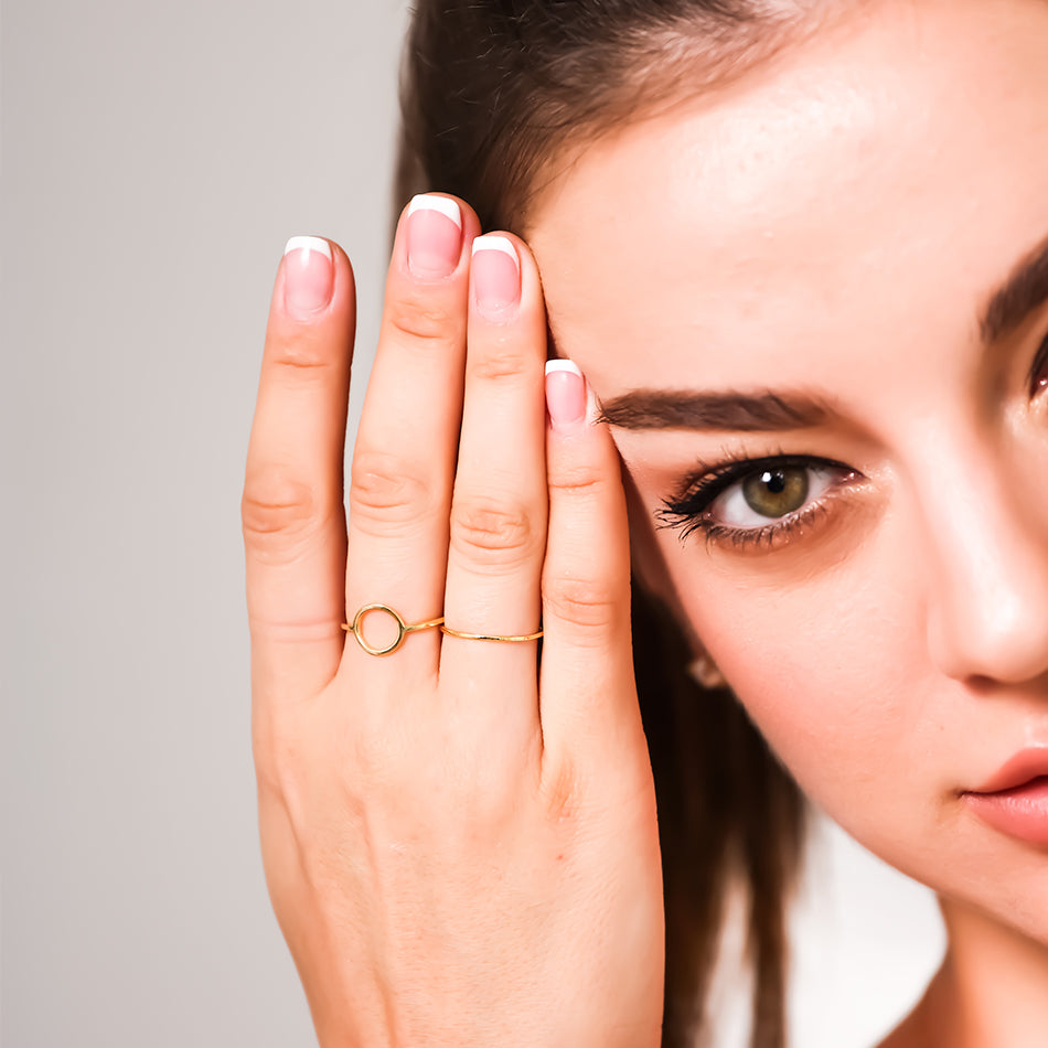 Gold Vermeil Perfect Forever Circle Ring
