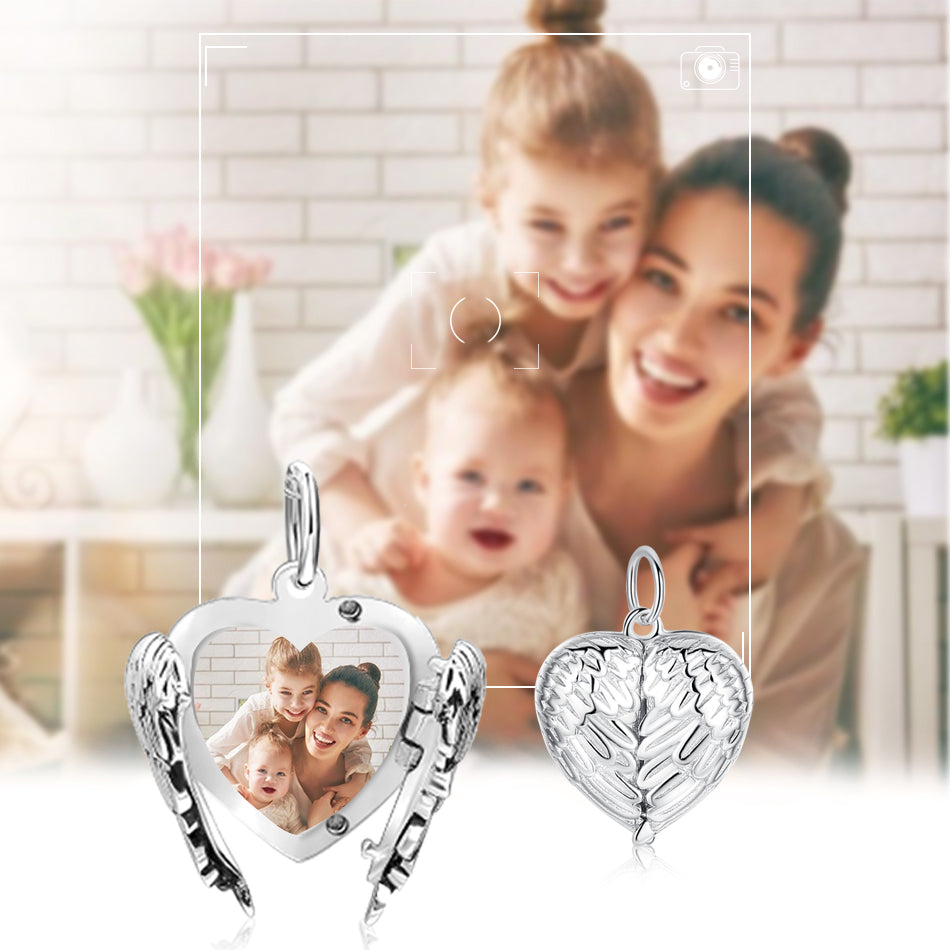 Romantic Angel Wings Custom Necklace