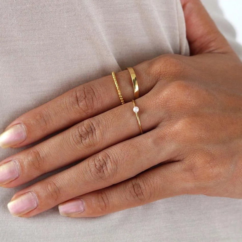Pearl Engagement Ring