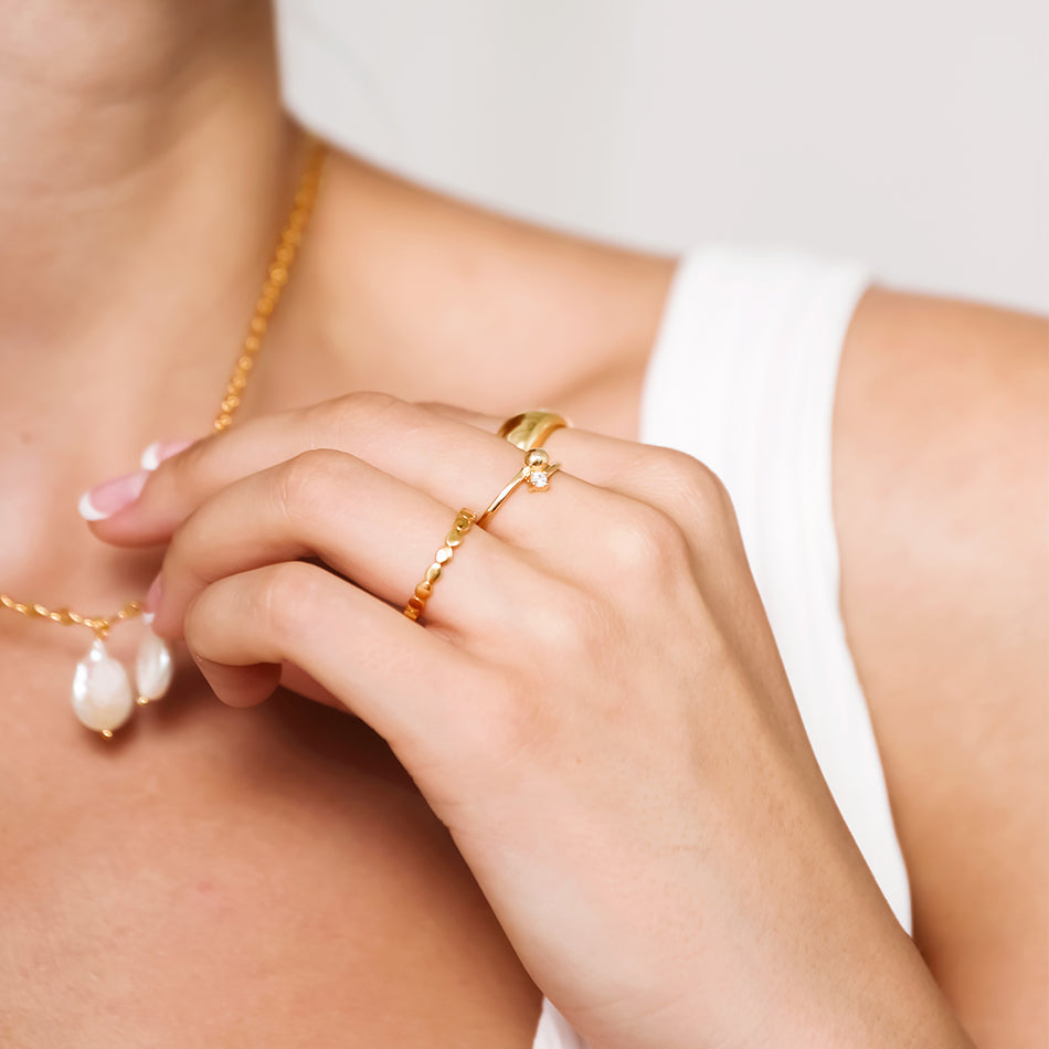 Gold Vermeil Essentia Gold Ring