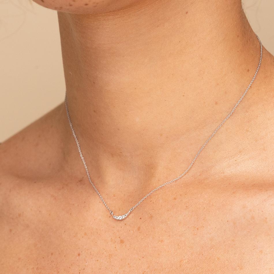 Gold Vermeil Moon Necklace
