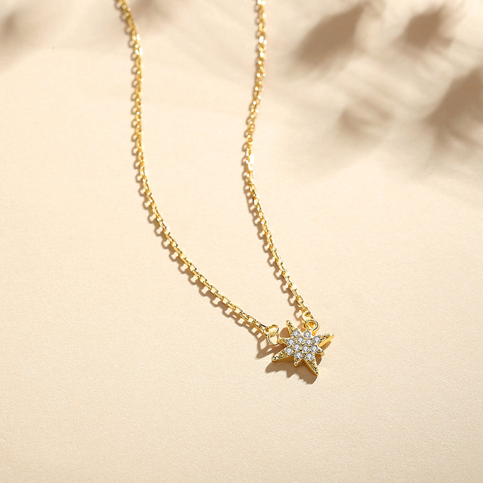 Starburst Zircon Necklace