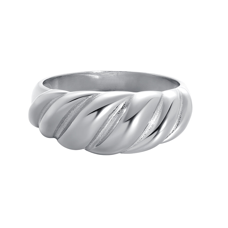 Gold Vermeil Trendy Twist Ring