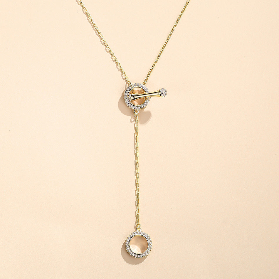 Gold Vermeil Connection Circle Necklace