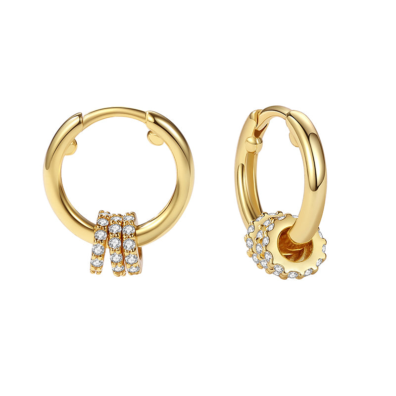 Beads Huggies Hoop Earring