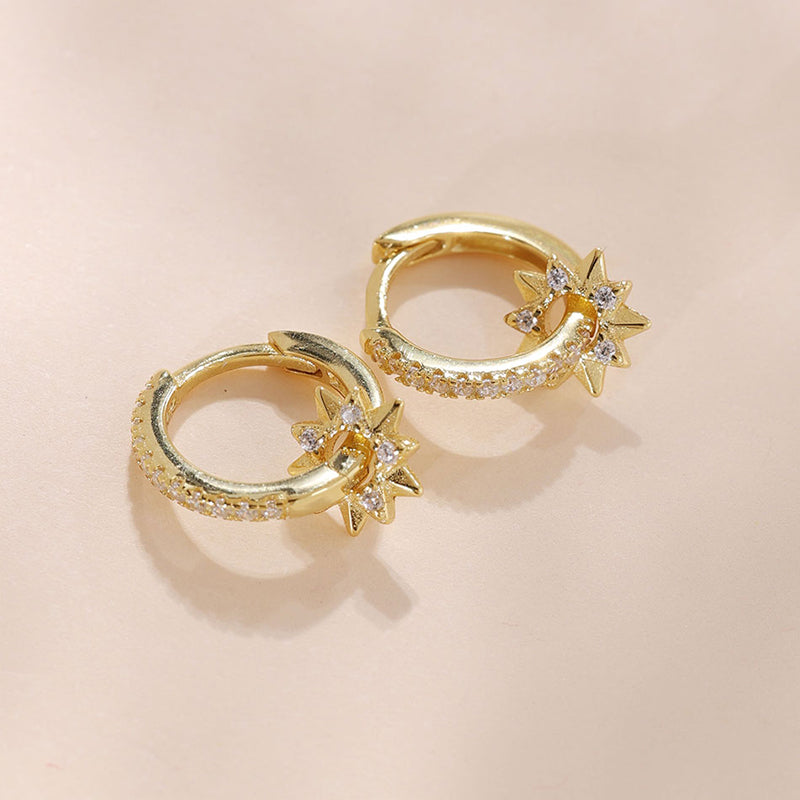 Bright Sun Hoop Earring