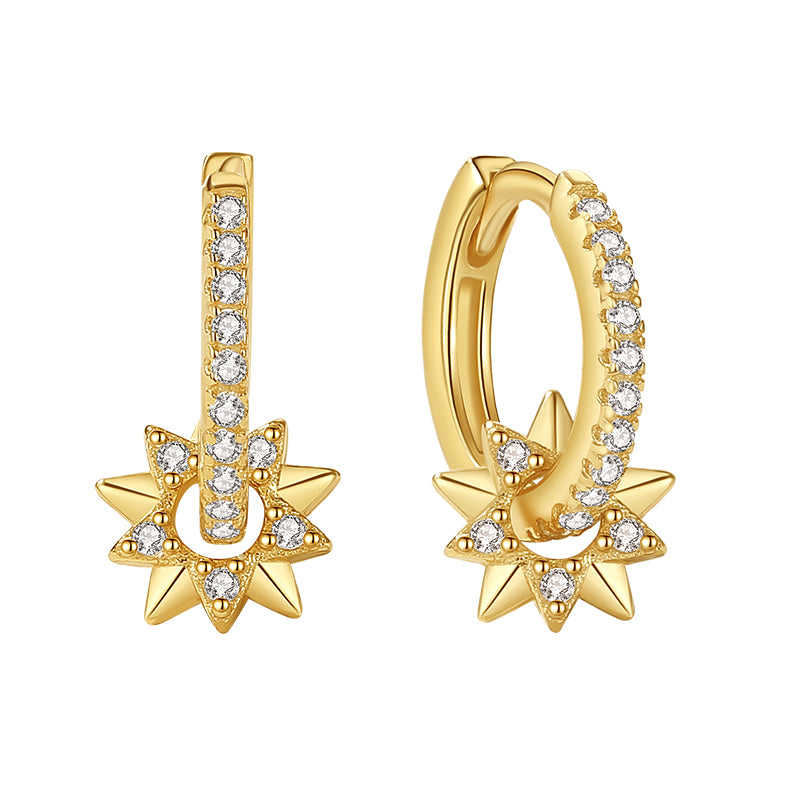 Bright Sun Hoop Earring