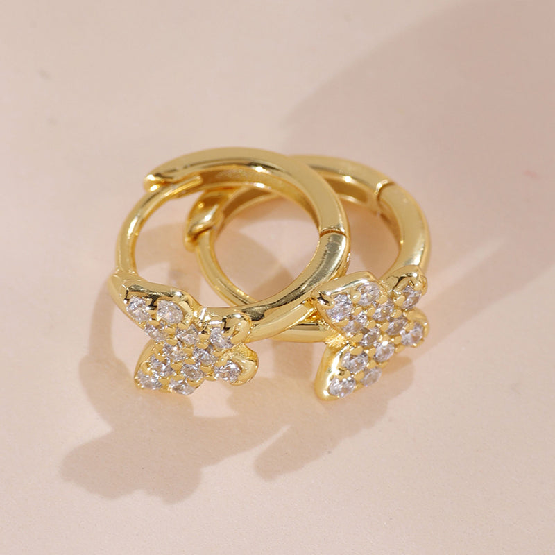 Butterfly Huggies Hoop Earring