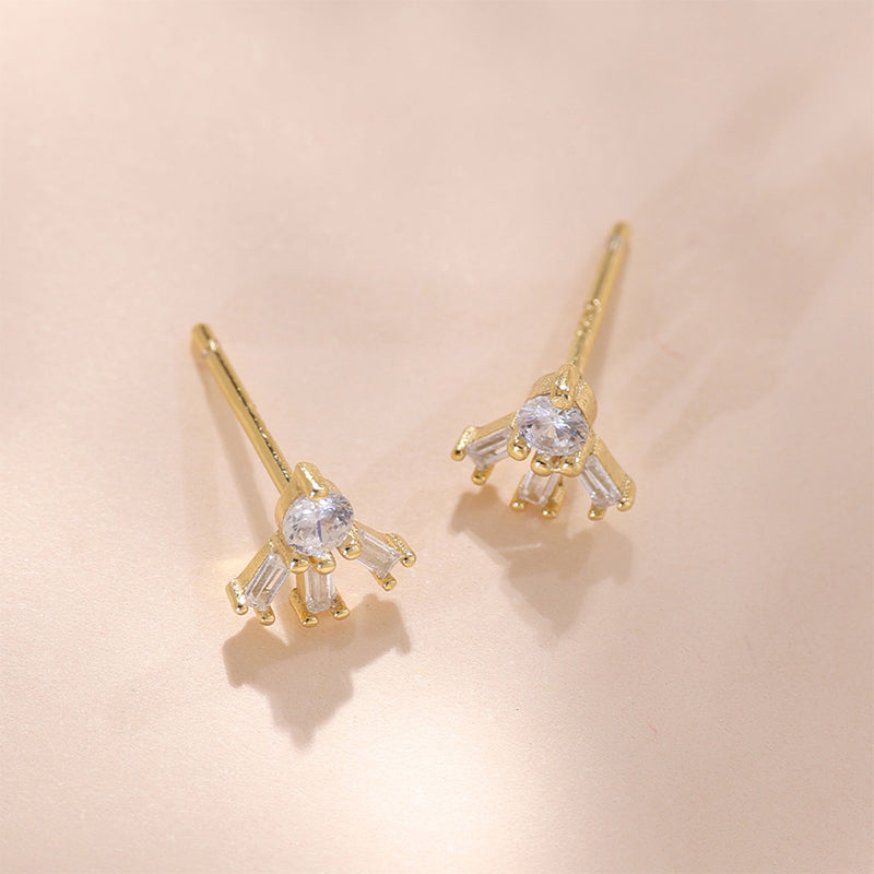 Diamond Jacket Stud Earrings