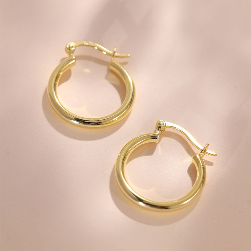 Creole Huggies Hoop Earrings