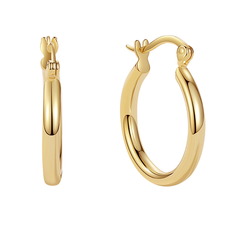 Creole Huggies Hoop Earrings