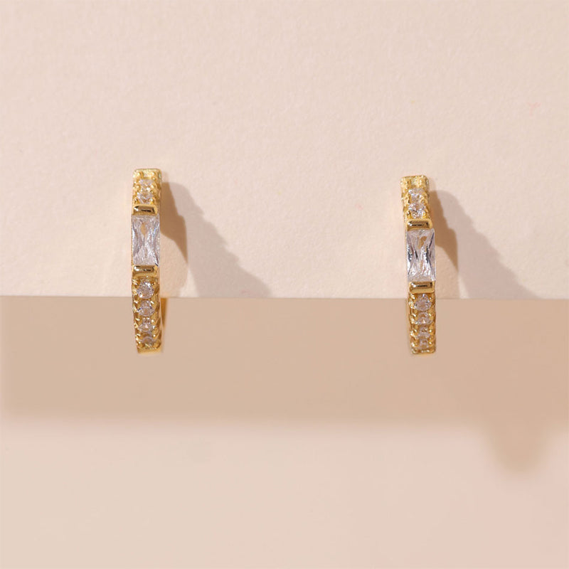 Diamond Hoop Earring