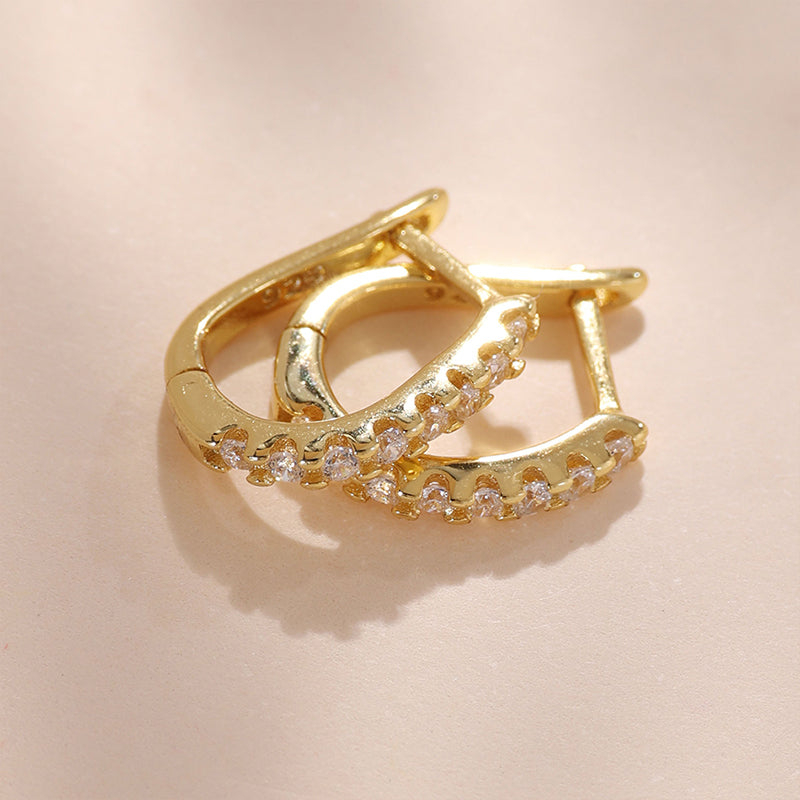 Horseshoe Buckle Huggies Earring