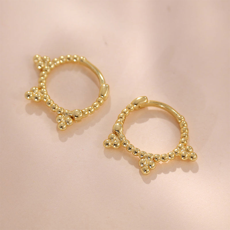Beaded Hoop Earring