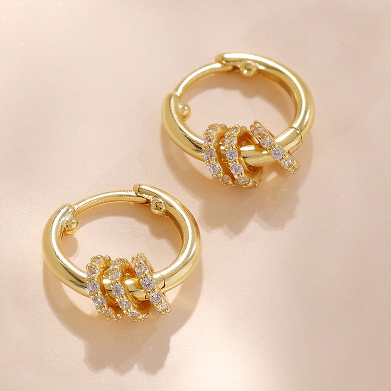 Beads Huggies Hoop Earring