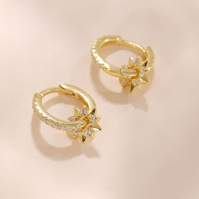Bright Sun Hoop Earring