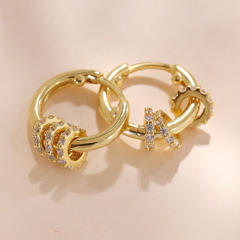 Beads Huggies Hoop Earring