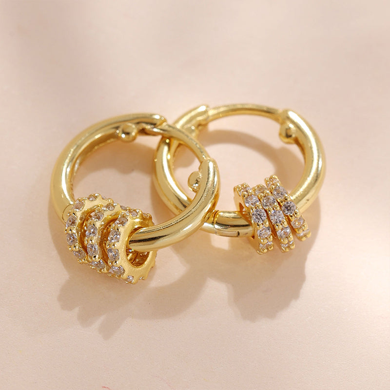 Beads Huggies Hoop Earring