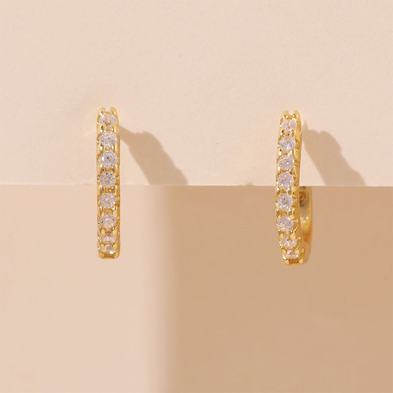 Horseshoe Buckle Huggies Earring