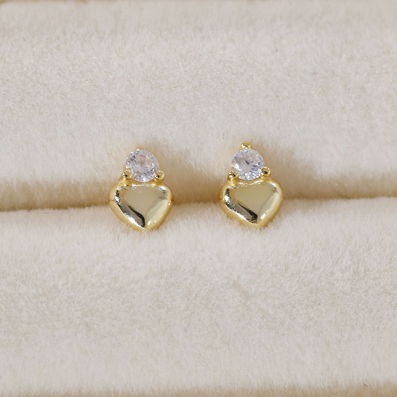 Mini Heart Stud Earrings
