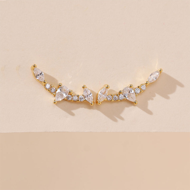 Crystal Climber Stud Earring
