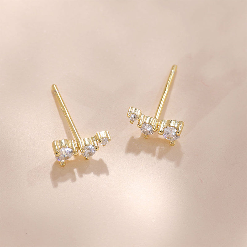 Crystal Climber Stud Earrings