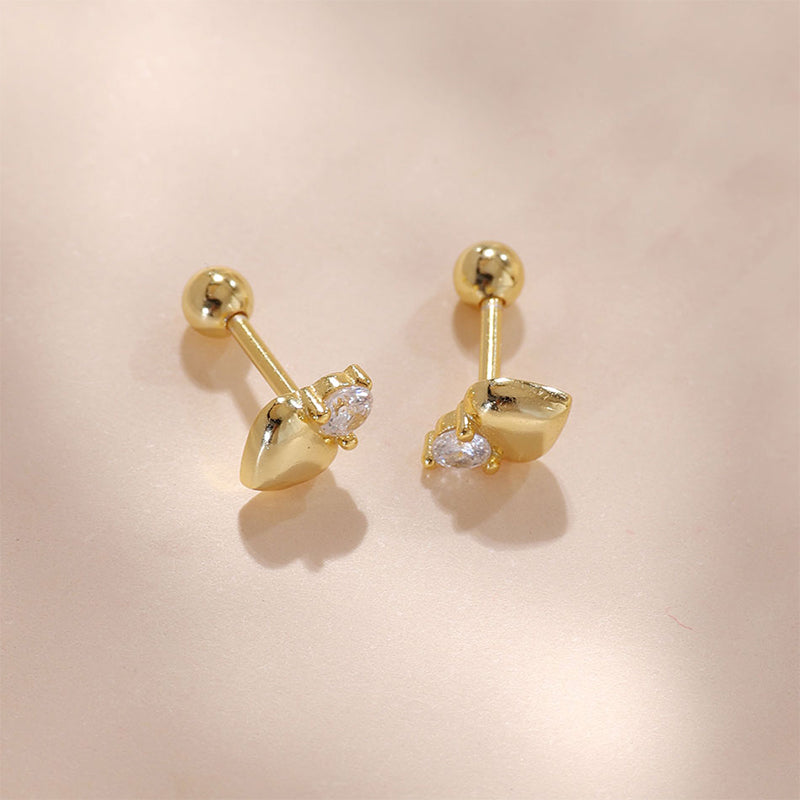 Mini Heart Stud Earrings