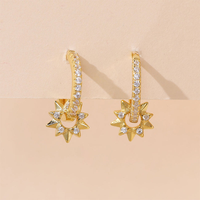 Bright Sun Hoop Earring