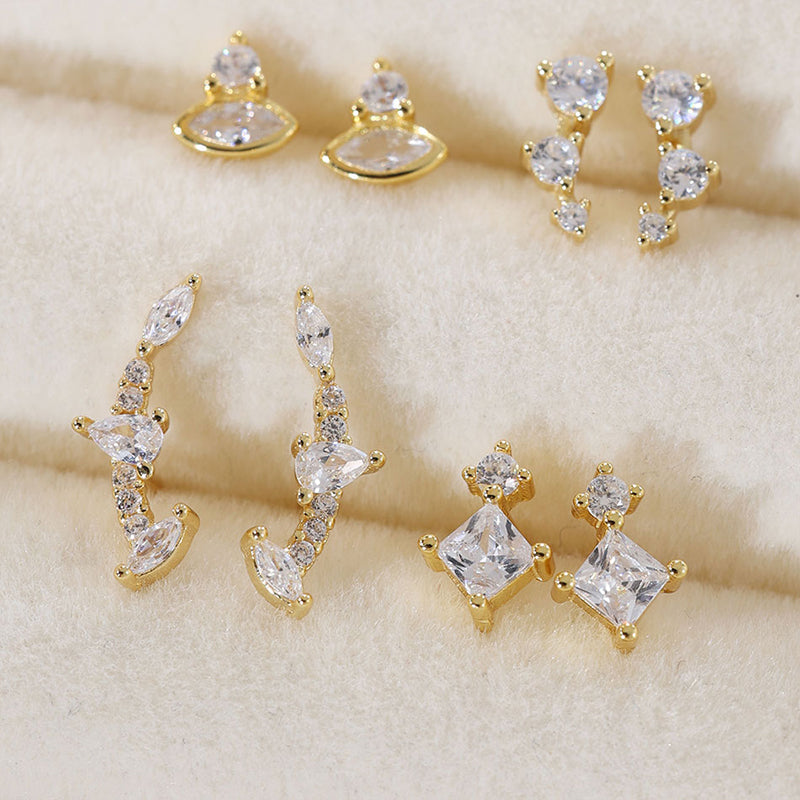 Cubic Zirconia Stud Earrings