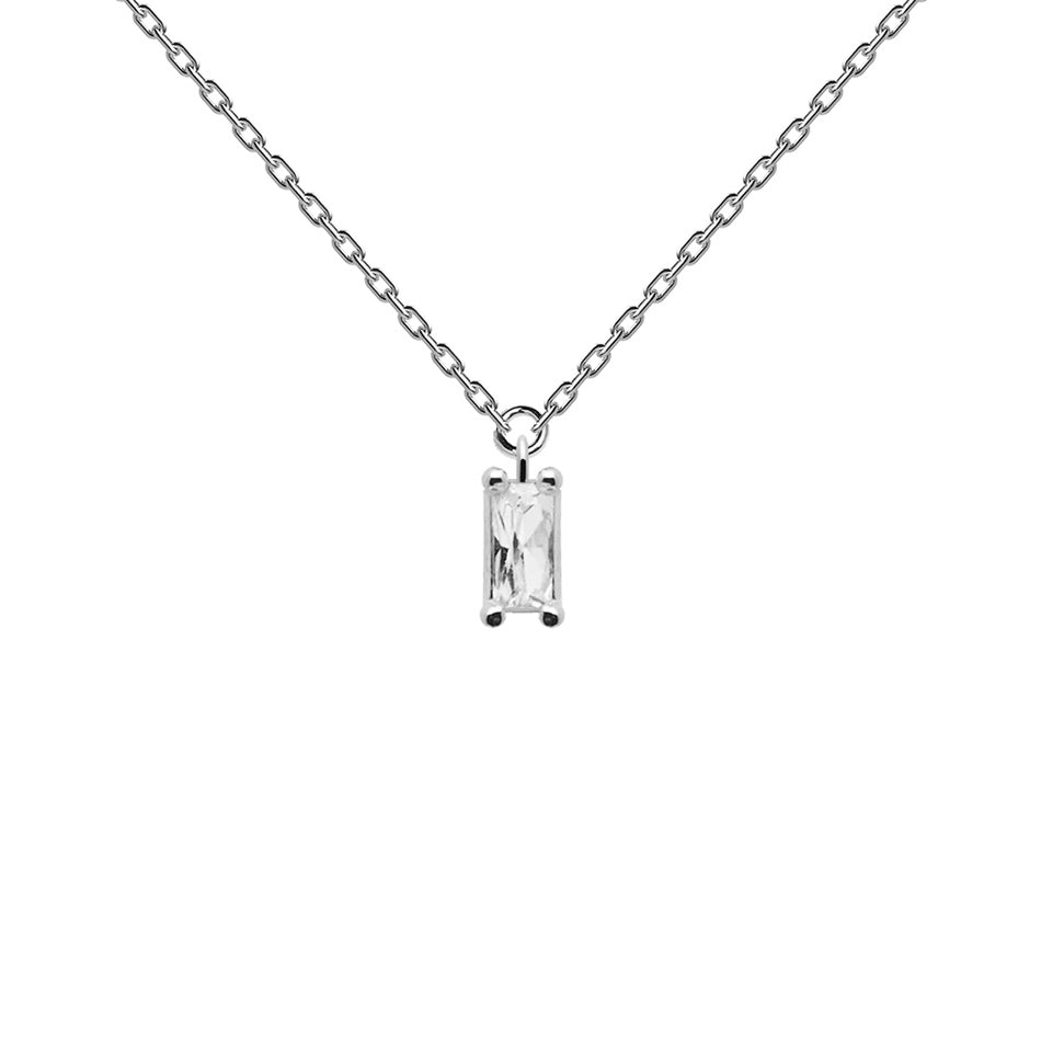 Gold Vermeil Crystal Pendant Necklace