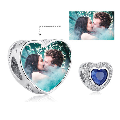 Heart of the Blue Sea Custom Heart Bead