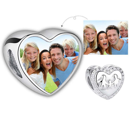 925 Sterling Silver Happy Family Custom Bead