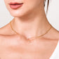 Gold Vermeil Rectangular Diamond Neckalce