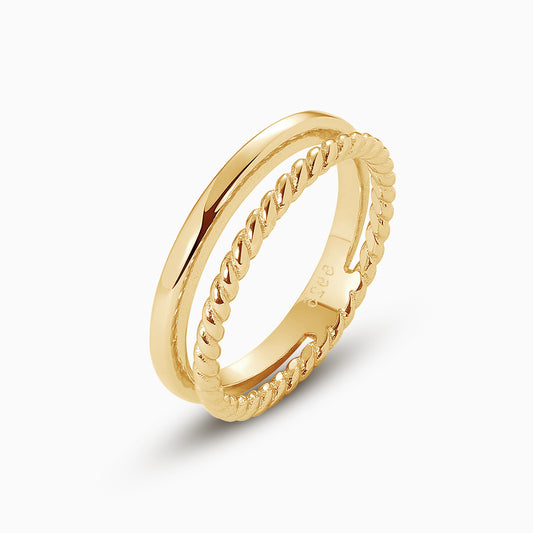 Gold Radial Ring