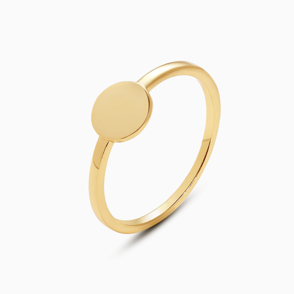 Round Signet Ring