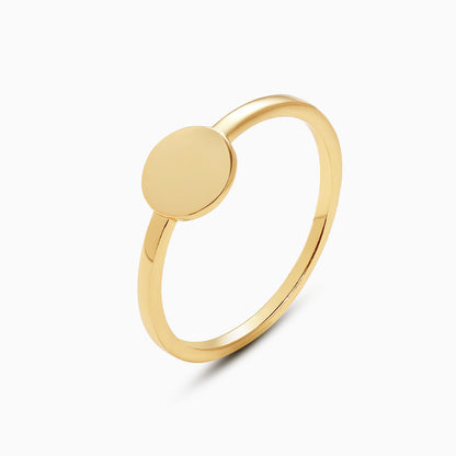 Round Signet Ring