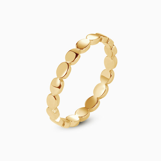 Gold Bead Stack Ring