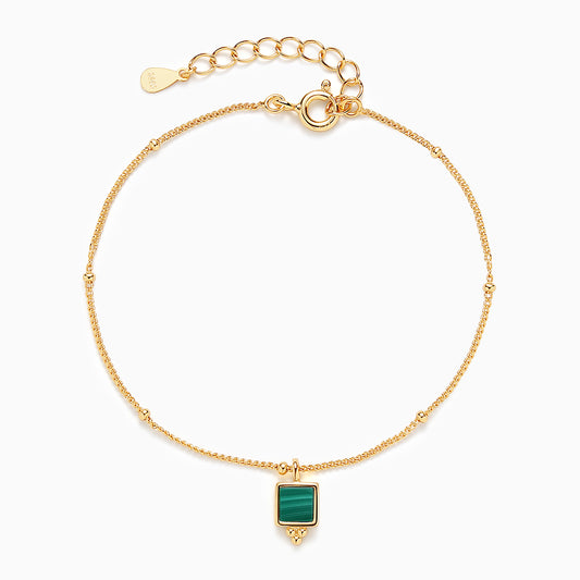 Lotus Malachite Bracelet
