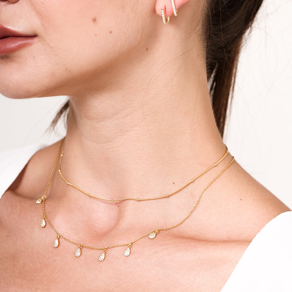 Gold Vermeil Minimal Satellite Choker