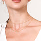 Gold Vermeil Crystal Water Drop Necklace