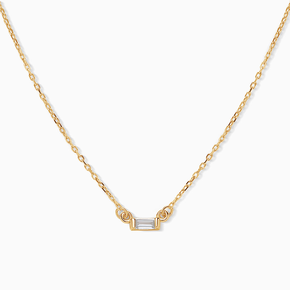 Rectangular Diamond Neckalce