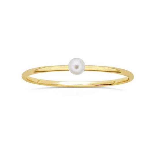 Pearl Engagement Ring